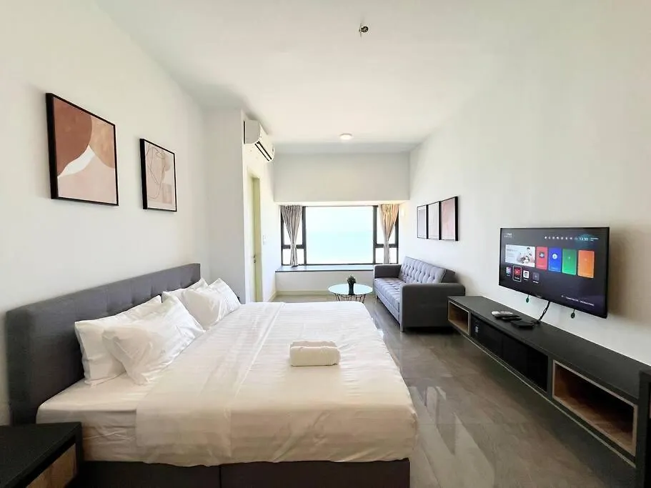 New Imperio Studio 2Pax-Sea-View Melaka-Bathub